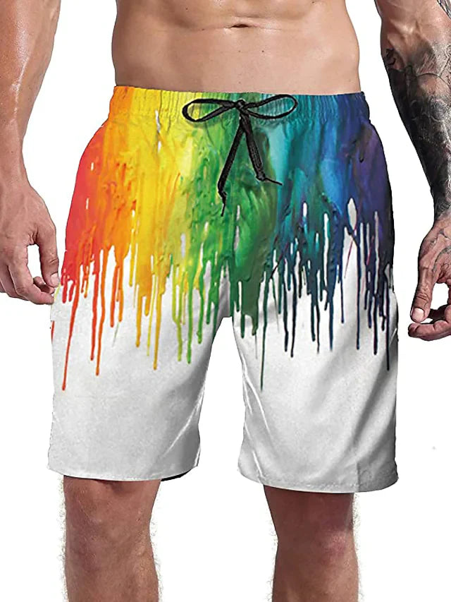 Everyday Sports Casual Drawstring Holiday 3D Shorts
