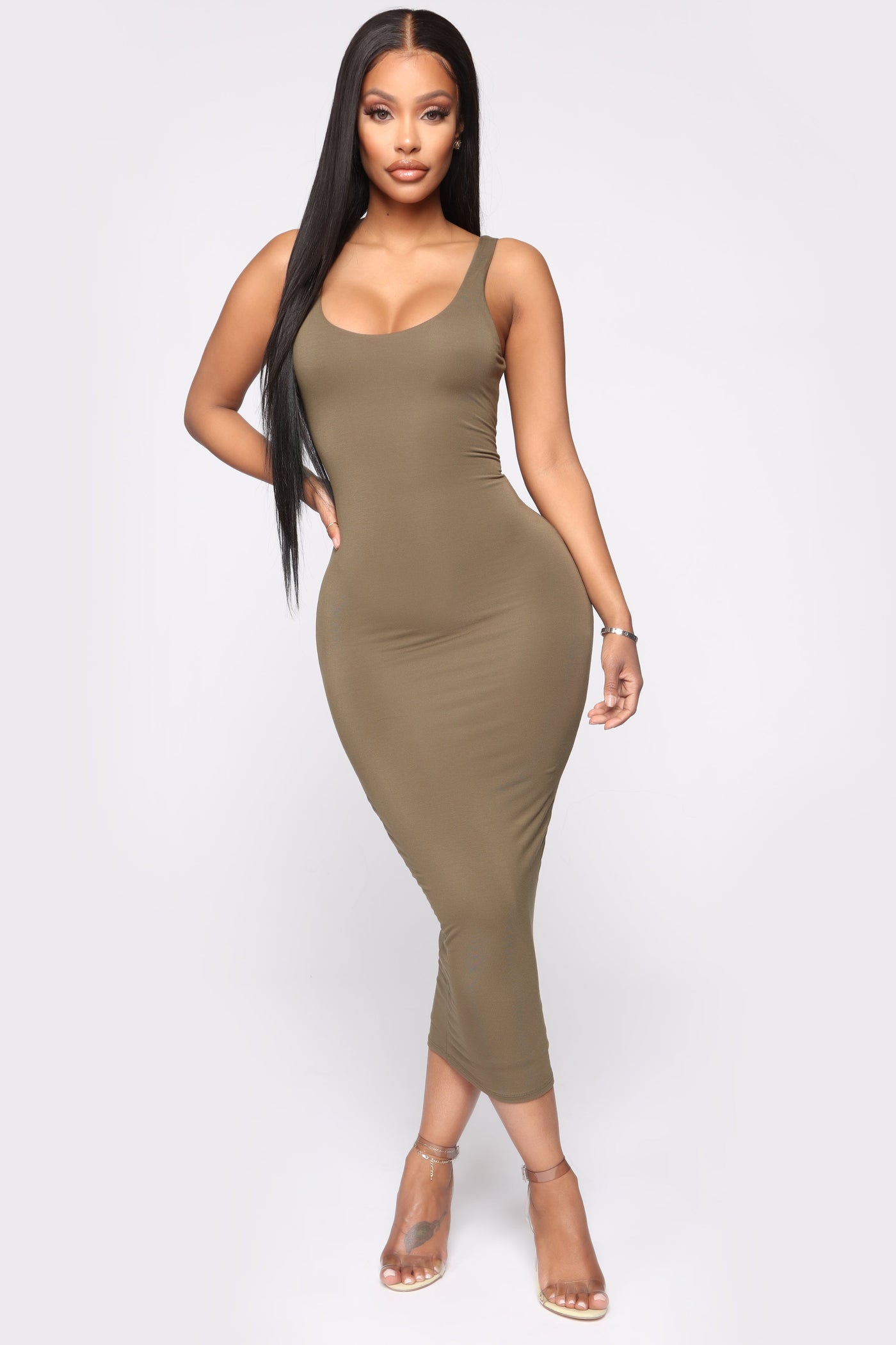 Your Needs Met Dress - Olive