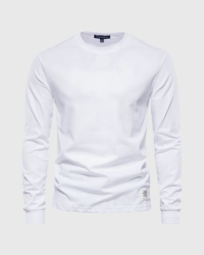 Crew neck Long Sleeve Cotton T-Shirt