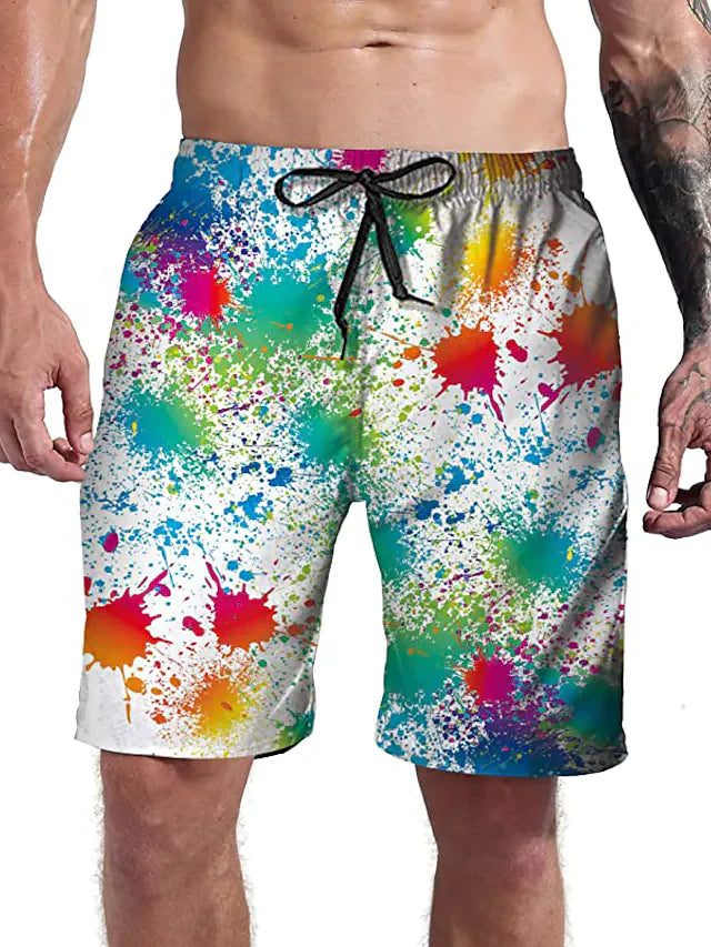 Everyday Sports Casual Drawstring Holiday 3D Shorts