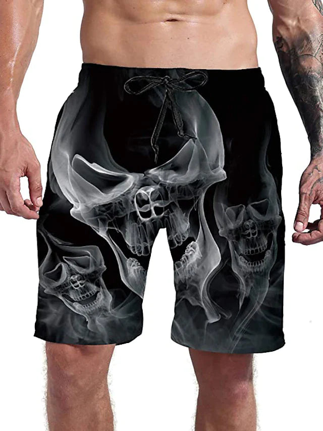Everyday Sports Casual Drawstring Holiday 3D Shorts