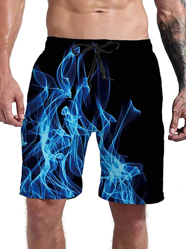 Everyday Sports Casual Drawstring Holiday 3D Shorts