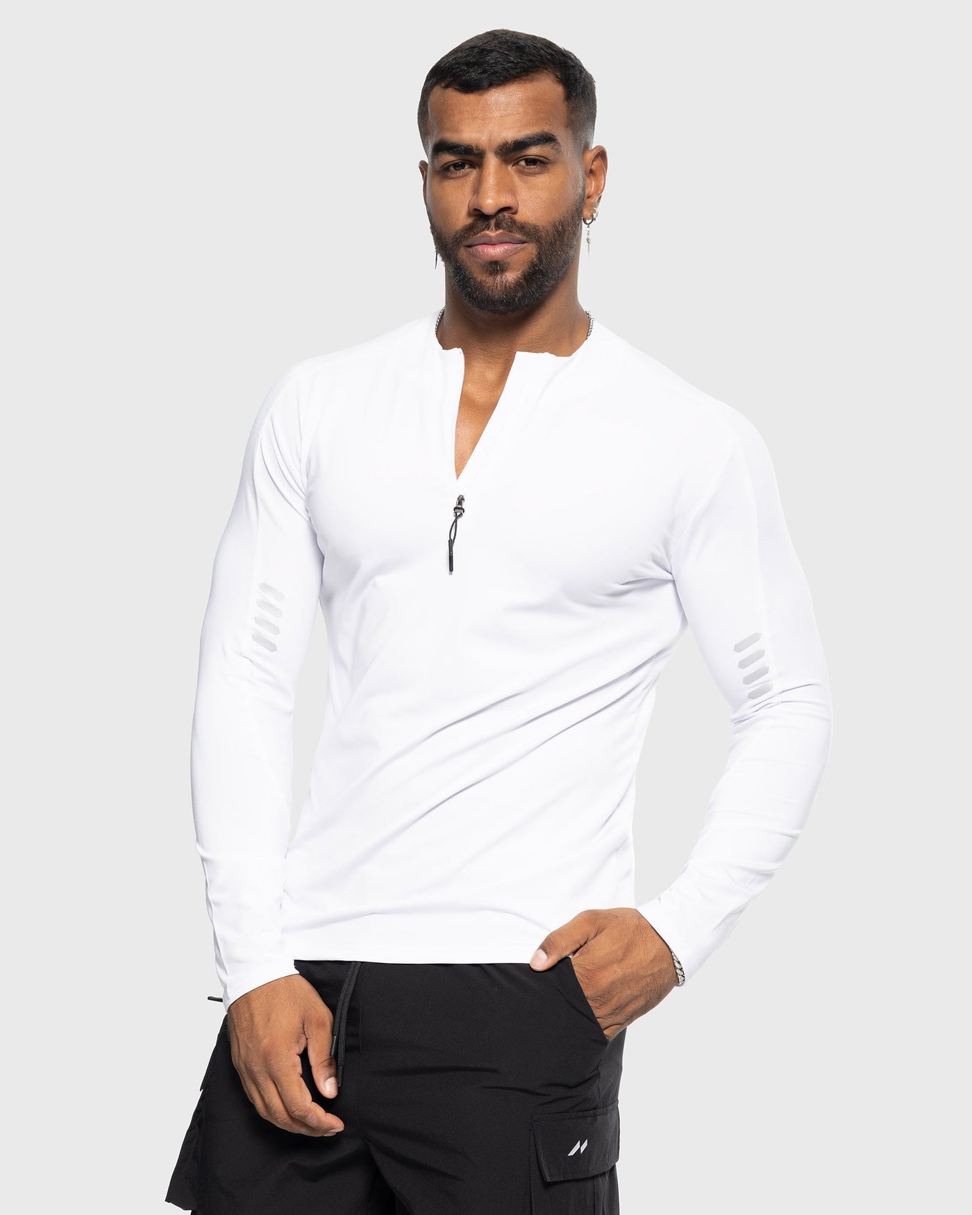 Evolution Half Zip Long Sleeves Shirt Workout Baselayer