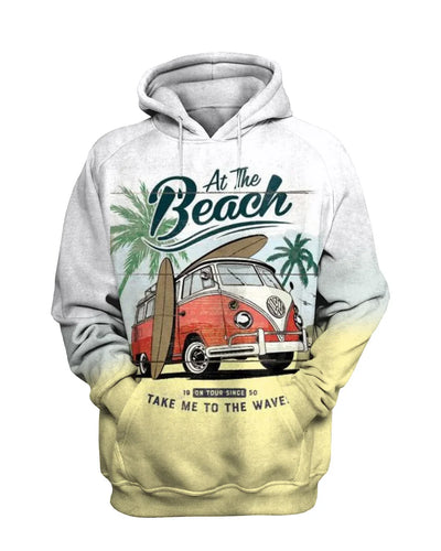 Beach Retro Casual Sweatshirt Set
