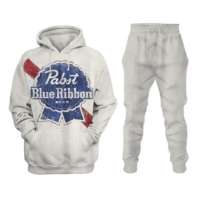Blue Ribbons Vintage  Beer Sweatshirt Set