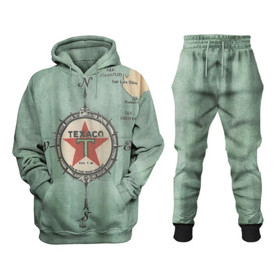 Vintage Motorcycle Oil Distressed Sweatshirt Set