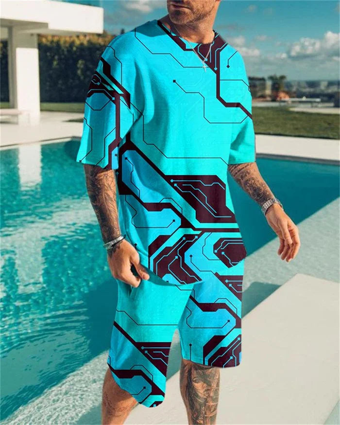 Oversized  T-Shirt & Shorts Set