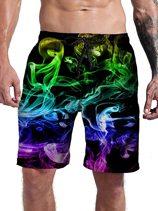 Everyday Sports Casual Drawstring Holiday 3D Shorts