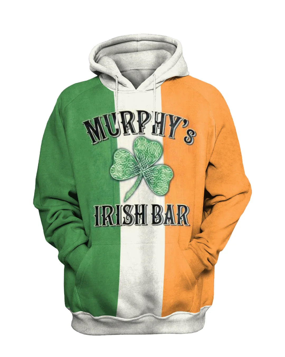 Retro Casual Long-Sleeved Murphy'S Sweatshirt Set