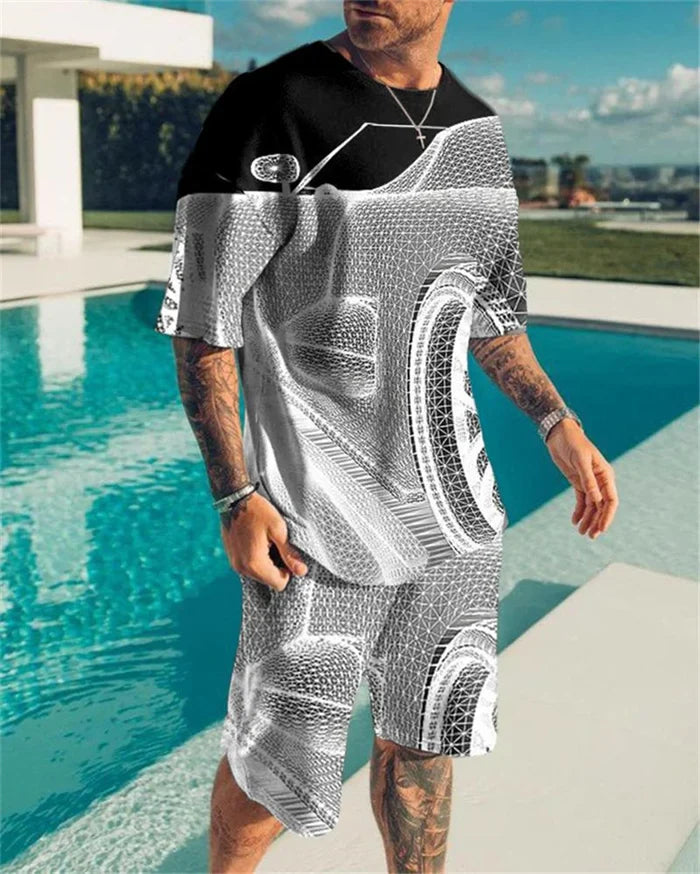 Oversized  T-Shirt & Shorts Set