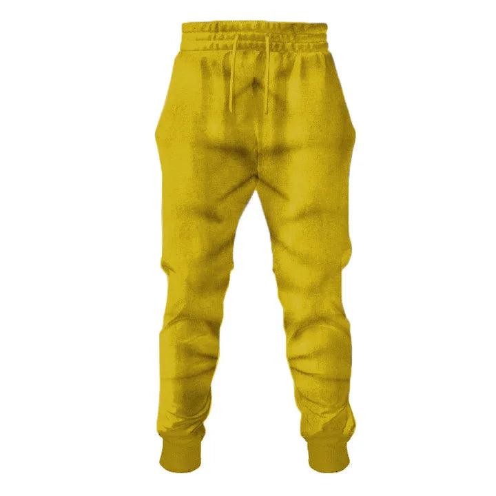 Shell Retro Casual Engine Oil Print Sweatshirt Set