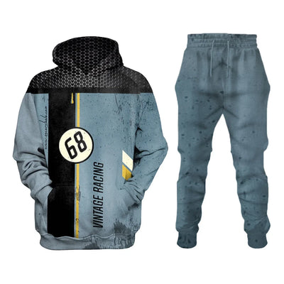 1968 Retro Racing Casual Sweatshirt Set