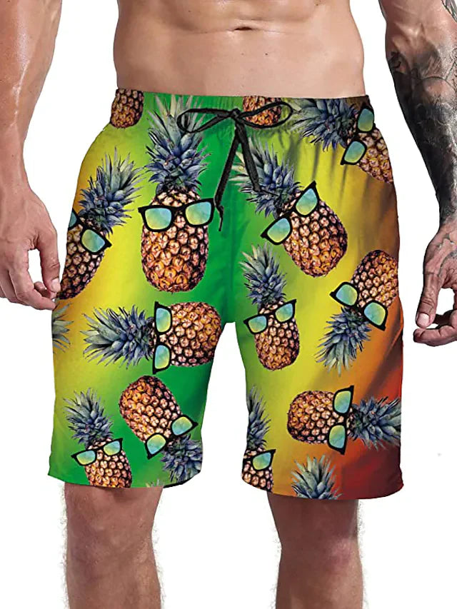 Everyday Sports Casual Drawstring Holiday 3D Shorts