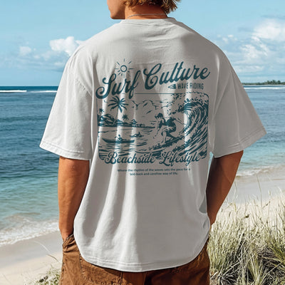 Oversize White T-Shirt For Summer Beach Style