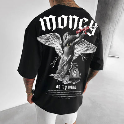 Oversize Money Print T-Shirt
