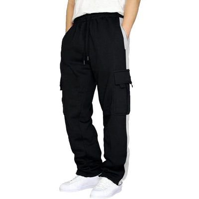 Outdoor Spliced Casual Sports Straight Pants