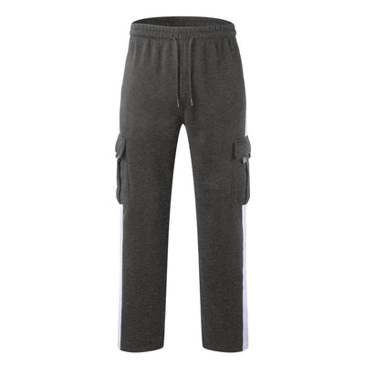Outdoor Spliced Casual Sports Straight Pants