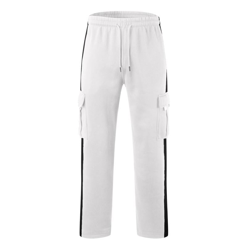 Outdoor Spliced Casual Sports Straight Pants