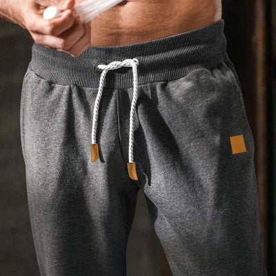 Loose Drawstring Solid Color Sports Pants