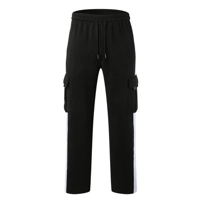 Outdoor Spliced Casual Sports Straight Pants
