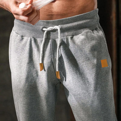Loose Drawstring Solid Color Sports Pants