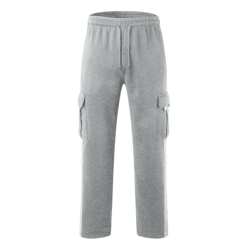 Outdoor Spliced Casual Sports Straight Pants