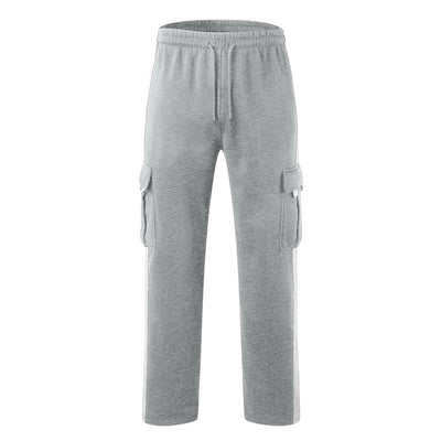 Outdoor Spliced Casual Sports Straight Pants