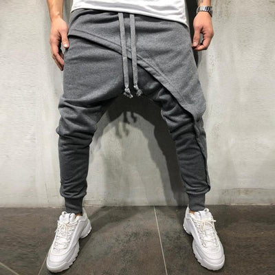 Casual Layered Stitching Pants