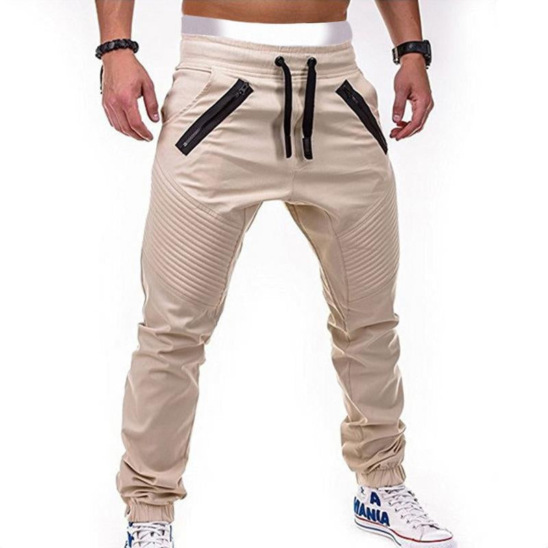 Casual Lace-up Elastic Waist Loose Sweat Pants