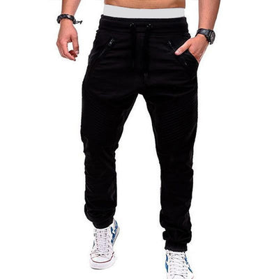 Casual Lace-up Elastic Waist Loose Sweat Pants