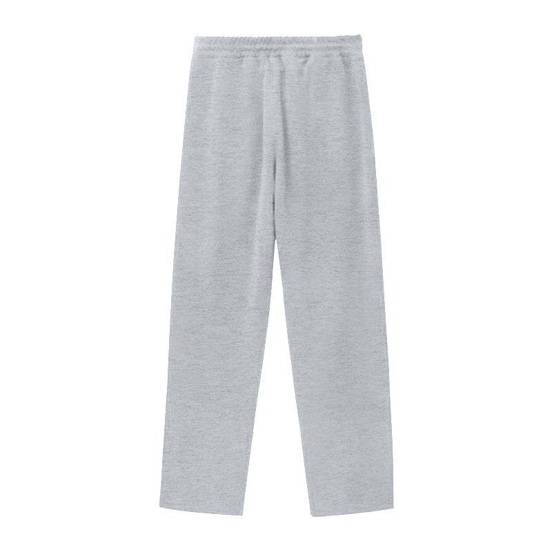 Side Buttons Elastic Waist Loose Sweatpants