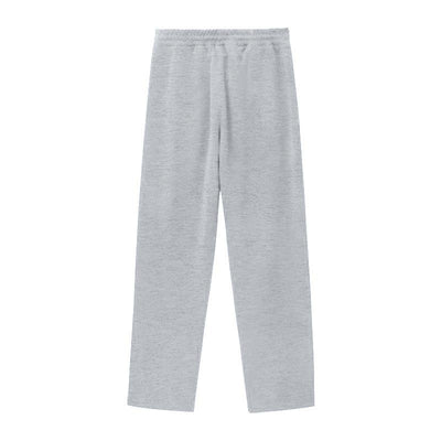 Side Buttons Elastic Waist Loose Sweatpants