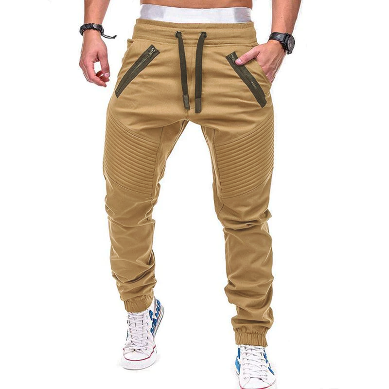 Casual Lace-up Elastic Waist Loose Sweat Pants