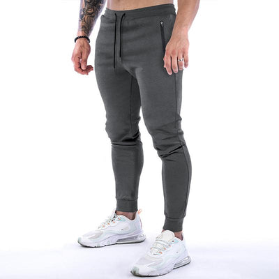 Solid Drawstring Elastic Waist Fitness Sports Pants