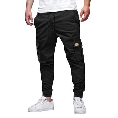 Casual Multi-Pocket Solid Color Cargo Pants
