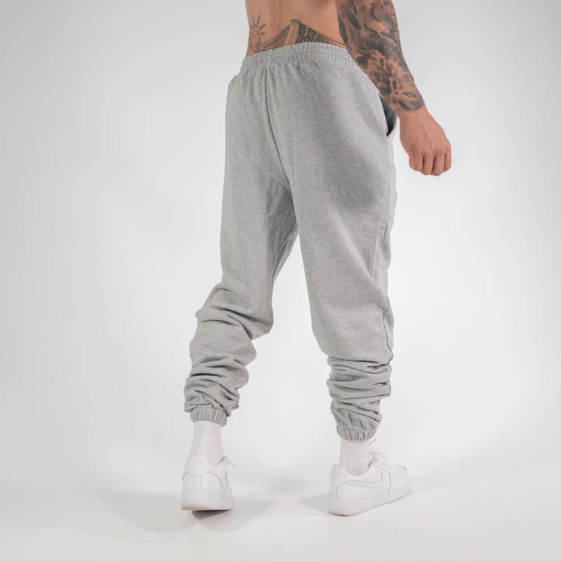 Solid Color Elastic Waist Casual Sports Pants