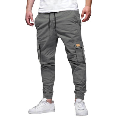 Casual Multi-Pocket Solid Color Cargo Pants