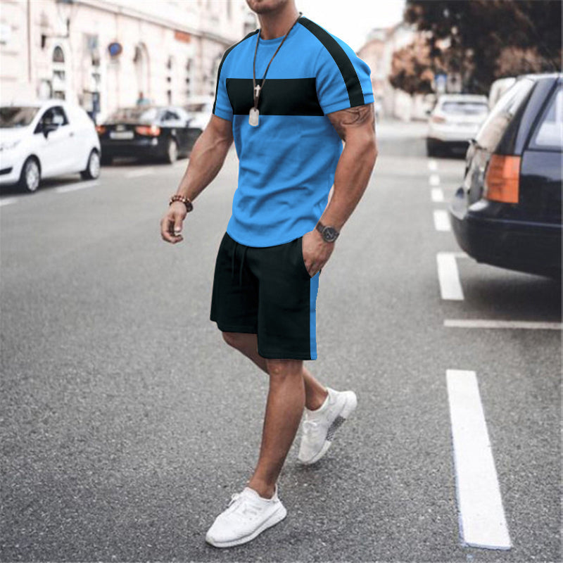 Light Blue Hawaiian Suit  Tracksuit