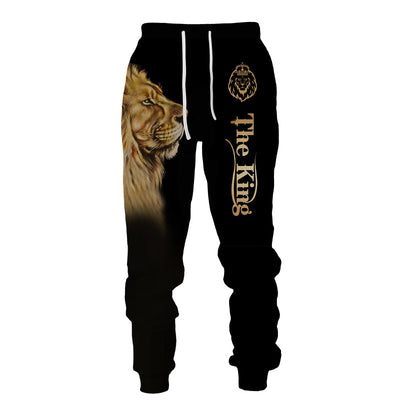 3D Tracksuit Sets Lion Print Edition